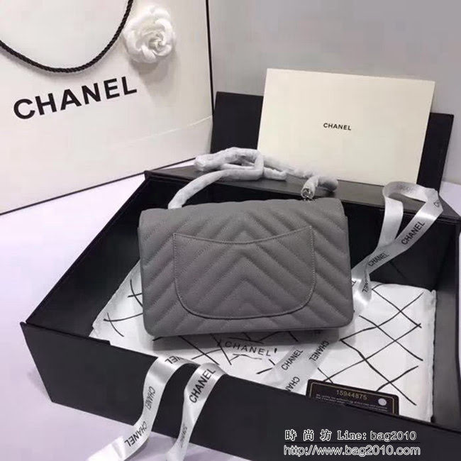 香奈兒CHANEL 升級版V線1116進口球紋皮肩背斜跨鏈條包 DSC1341